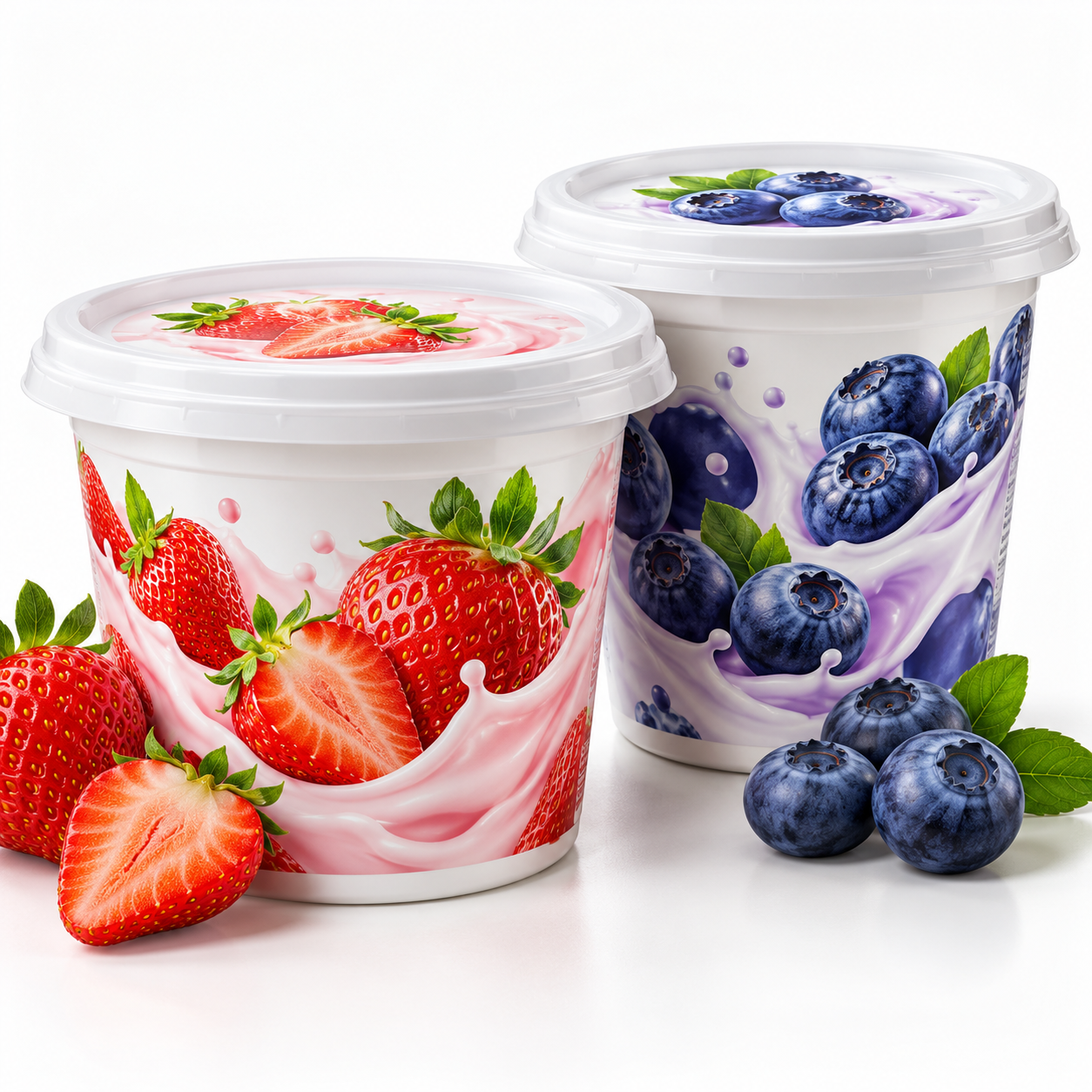 IML tubs for yoghurt and dairy products